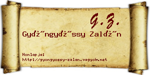 Gyöngyössy Zalán névjegykártya