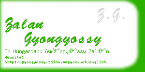 zalan gyongyossy business card